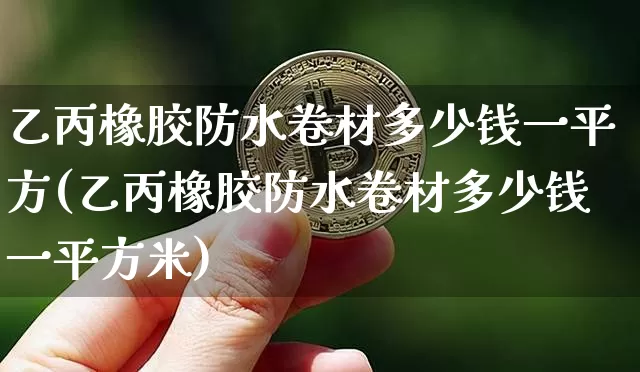乙丙橡胶防水卷材多少钱一平方(乙丙橡胶防水卷材多少钱一平方米)_https://www.qgjzrcxxzxpt.com_郑商所_第1张