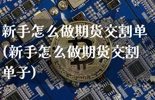 新手怎么做期货交割单(新手怎么做期货交割单子)_https://www.qgjzrcxxzxpt.com_上期能源_第1张