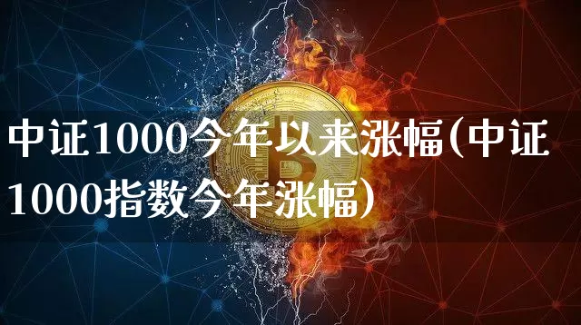 中证1000今年以来涨幅(中证1000指数今年涨幅)_https://www.qgjzrcxxzxpt.com_广期所_第1张