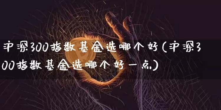 沪深300指数基金选哪个好(沪深300指数基金选哪个好一点)_https://www.qgjzrcxxzxpt.com_中金所_第1张