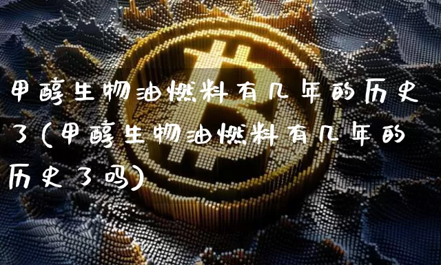 甲醇生物油燃料有几年的历史了(甲醇生物油燃料有几年的历史了吗)_https://www.qgjzrcxxzxpt.com_上期所_第1张