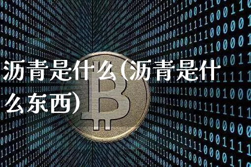 沥青是什么(沥青是什么东西)_https://www.qgjzrcxxzxpt.com_上期所_第1张