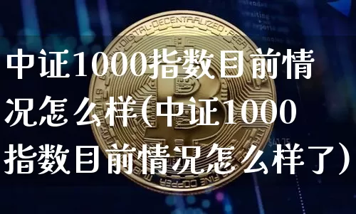 中证1000指数目前情况怎么样(中证1000指数目前情况怎么样了)_https://www.qgjzrcxxzxpt.com_广期所_第1张