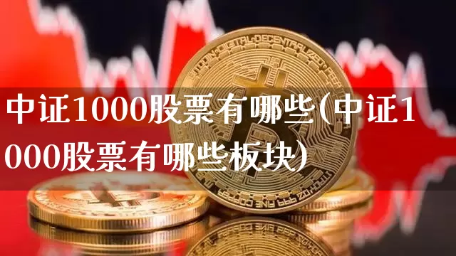 中证1000股票有哪些(中证1000股票有哪些板块)_https://www.qgjzrcxxzxpt.com_上期所_第1张