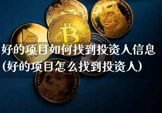 好的项目如何找到投资人信息(好的项目怎么找到投资人)_https://www.qgjzrcxxzxpt.com_中金所_第1张
