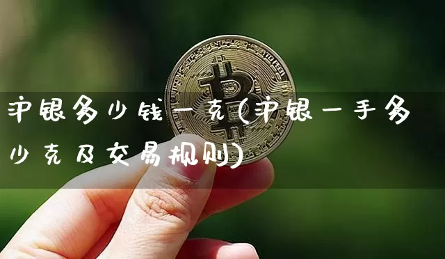 沪银多少钱一克(沪银一手多少克及交易规则)_https://www.qgjzrcxxzxpt.com_上期所_第1张