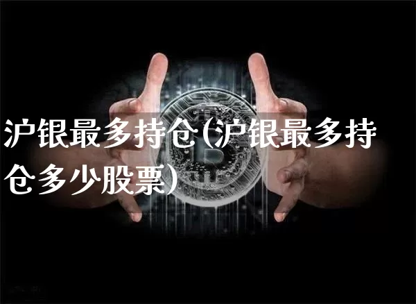沪银最多持仓(沪银最多持仓多少股票)_https://www.qgjzrcxxzxpt.com_郑商所_第1张