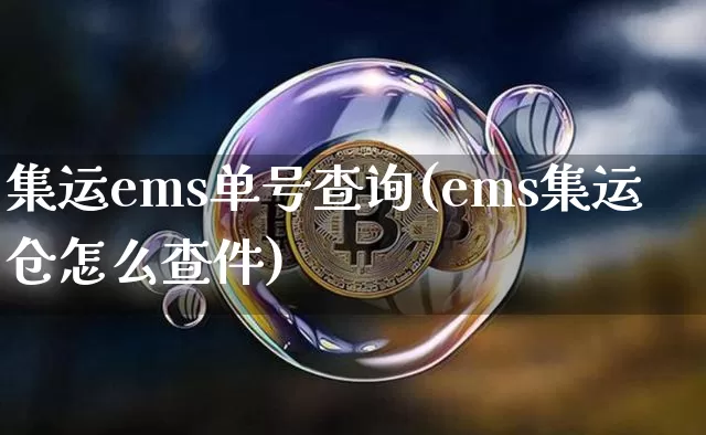 集运ems单号查询(ems集运仓怎么查件)_https://www.qgjzrcxxzxpt.com_广期所_第1张