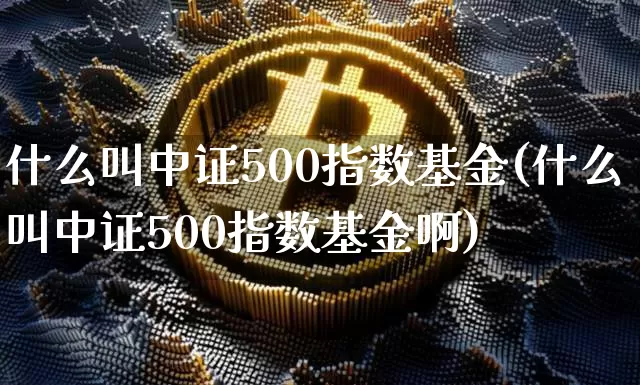 什么叫中证500指数基金(什么叫中证500指数基金啊)_https://www.qgjzrcxxzxpt.com_大商所_第1张