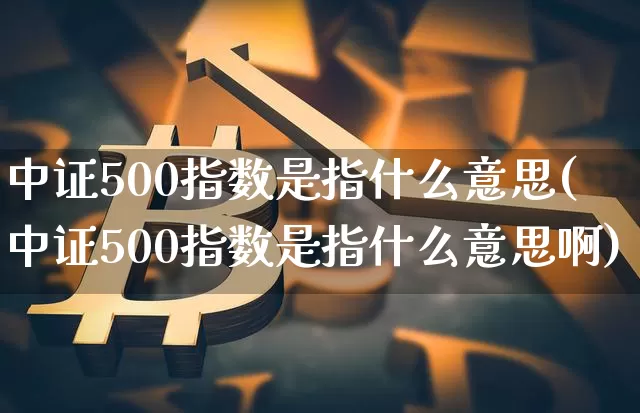 中证500指数是指什么意思(中证500指数是指什么意思啊)_https://www.qgjzrcxxzxpt.com_广期所_第1张