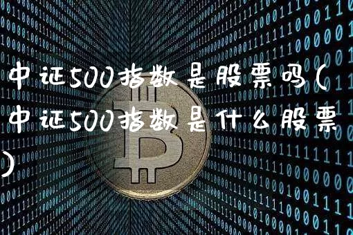 中证500指数是股票吗(中证500指数是什么股票)_https://www.qgjzrcxxzxpt.com_上期所_第1张