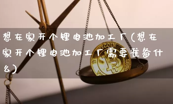 想在家开个锂电池加工厂(想在家开个锂电池加工厂需要准备什么)_https://www.qgjzrcxxzxpt.com_郑商所_第1张