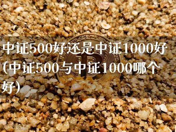 中证500好还是中证1000好(中证500与中证1000哪个好)_https://www.qgjzrcxxzxpt.com_上期所_第1张