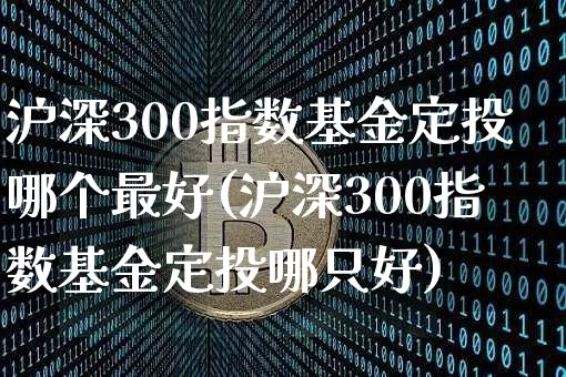 沪深300指数基金定投哪个最好(沪深300指数基金定投哪只好)_https://www.qgjzrcxxzxpt.com_广期所_第1张