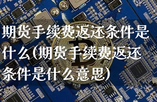 期货手续费返还条件是什么(期货手续费返还条件是什么意思)_https://www.qgjzrcxxzxpt.com_大商所_第1张