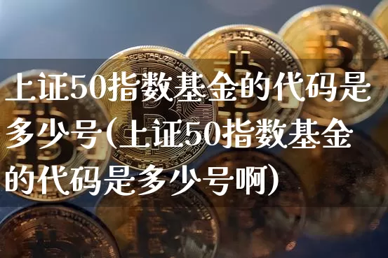 上证50指数基金的代码是多少号(上证50指数基金的代码是多少号啊)_https://www.qgjzrcxxzxpt.com_中金所_第1张