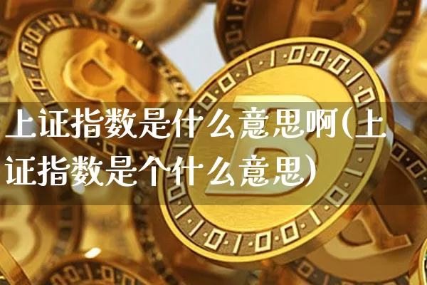 上证指数是什么意思啊(上证指数是个什么意思)_https://www.qgjzrcxxzxpt.com_广期所_第1张