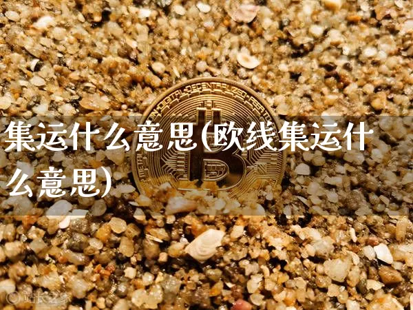 集运什么意思(欧线集运什么意思)_https://www.qgjzrcxxzxpt.com_上期所_第1张