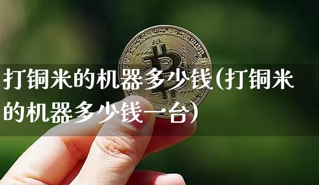 打铜米的机器多少钱(打铜米的机器多少钱一台)_https://www.qgjzrcxxzxpt.com_广期所_第1张