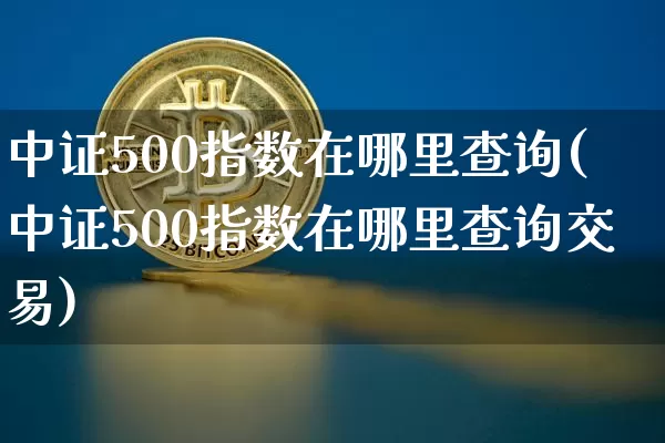 中证500指数在哪里查询(中证500指数在哪里查询交易)_https://www.qgjzrcxxzxpt.com_广期所_第1张