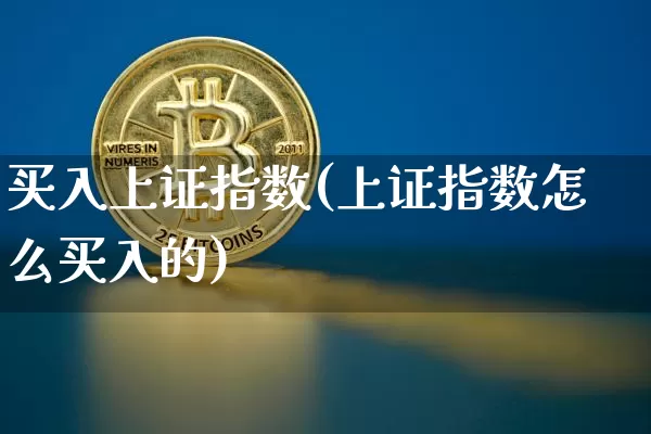 买入上证指数(上证指数怎么买入的)_https://www.qgjzrcxxzxpt.com_中金所_第1张