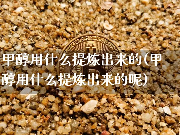 甲醇用什么提炼出来的(甲醇用什么提炼出来的呢)_https://www.qgjzrcxxzxpt.com_大商所_第1张