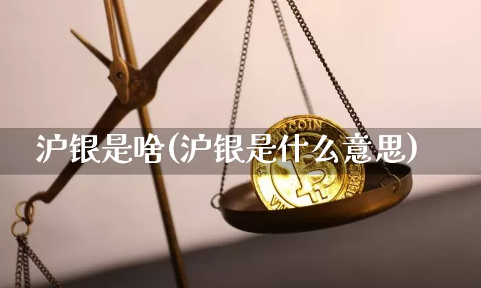 沪银是啥(沪银是什么意思)_https://www.qgjzrcxxzxpt.com_中金所_第1张